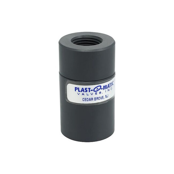 Plast-O-Matic Flow Control Valve,1/2In FNPT,PVC,1.5gpm FC050EP-001-1/2-PV