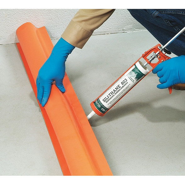 Pig Spill Berm Sealant, 10.3 fl oz, Cartridge, Black, Polyether Base, Sili-Thane(TM) 803 pty340-1-bk