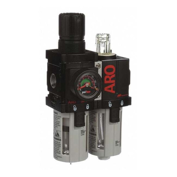 Aro Filter Regulator Lubricator, 44 cfm C38121-600