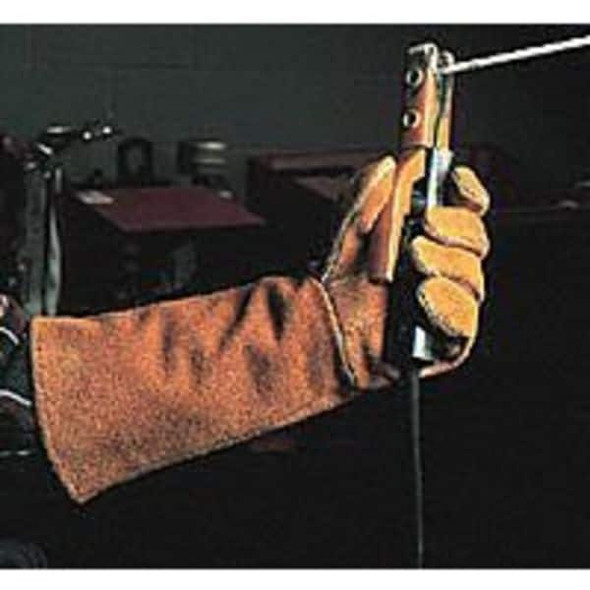 Steiner Welding Gloves, Gauntlet Cuff, Wing Thumb, Shoulder Leather Cowhide, L, 1 PR 02209-L