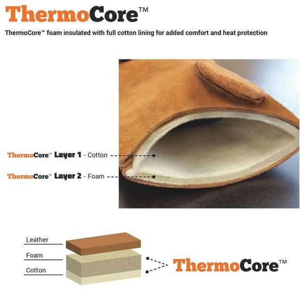 Steiner Welding Gloves, Knit Cuff, Wing Thumb, Standard Cowhide, L, 1 PR 21918-KSC-L