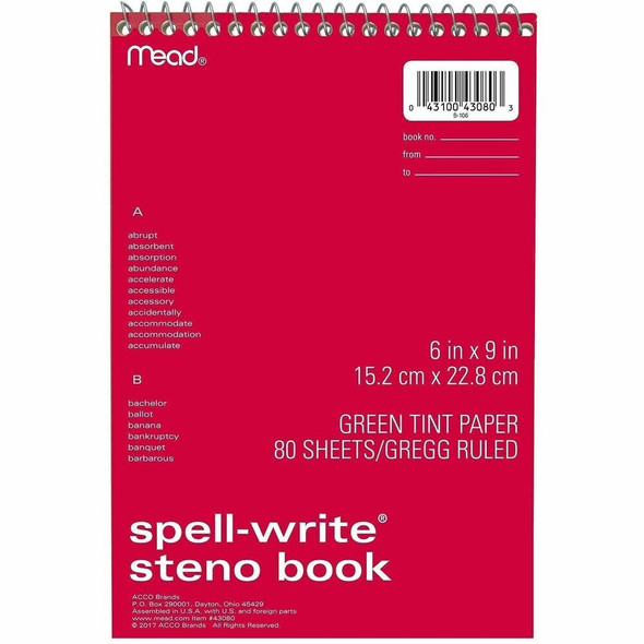 Mead Spell-Write Steno Book 43080