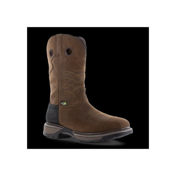 Frye Supply Men's Western Boot, 6 M, Brown/Black, FR40101 FR40101-M-06.0