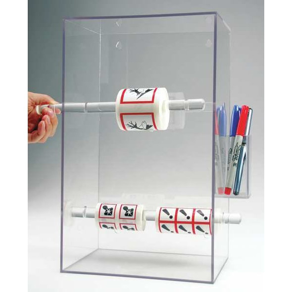 Accuform Tape and Label Dispenser,Acrylic,Clear HLS801