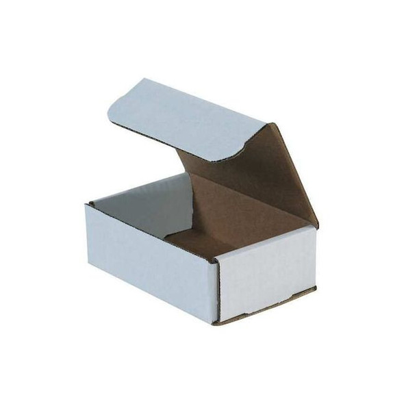 6 in x 4 in x 1 in Inside H, Literature Mailer, White, Corrugate, Single Wall