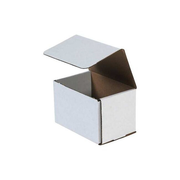 6 in x 5 in x 5 in Inside H, Literature Mailer, White, Corrugate, Single Wall