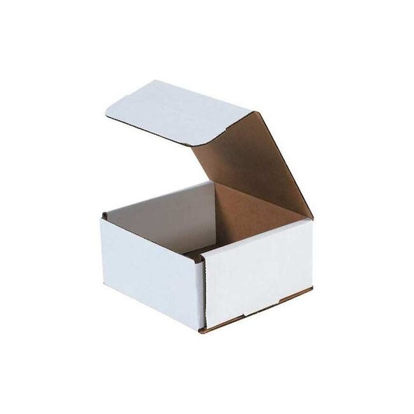 6 in x 6 in x 3 in Inside H, Literature Mailer, White, Corrugate, Single Wall