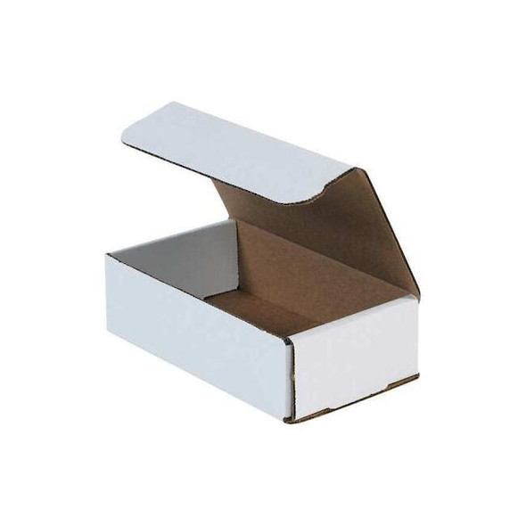 8 in x 6 in x 3 in Inside H, Literature Mailer, White, Corrugate, Single Wall