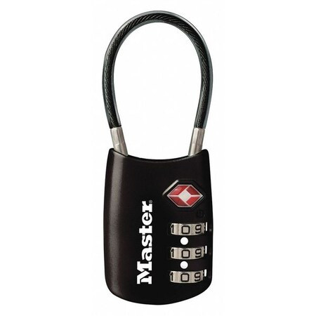 Master Lock Combination Padlock,Number of Dials 3 4688DBLK