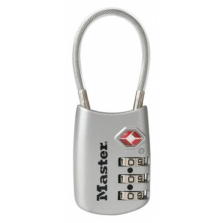 Master Lock Combination Padlock,Number of Dials 3 4688DSLV