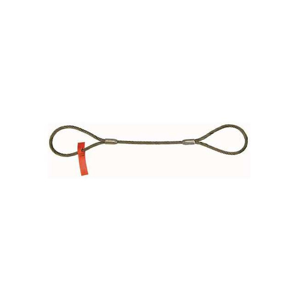 Lift-All Sling,Wire Rope,6 Ft L,Vert Cap 19600 lb 1IEEX6