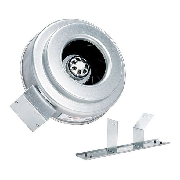 Fantech Steel 13"D,15.3"H,5.9"W Inline Duct Fan 56211