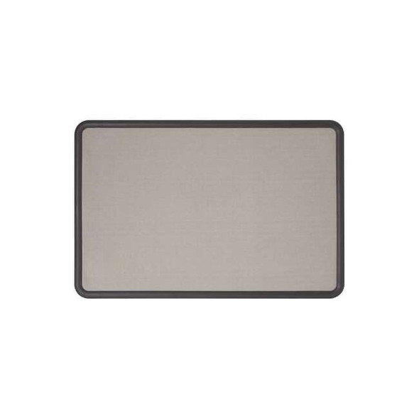 Quartet Fabric Bulletin Board 3 x 4 ft., Gray 7694G