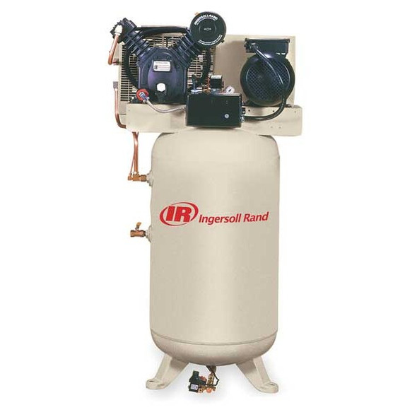 Ingersoll-Rand Electric Air Compressor, 5 hp, 2 Stage 2475N5-P-230/3