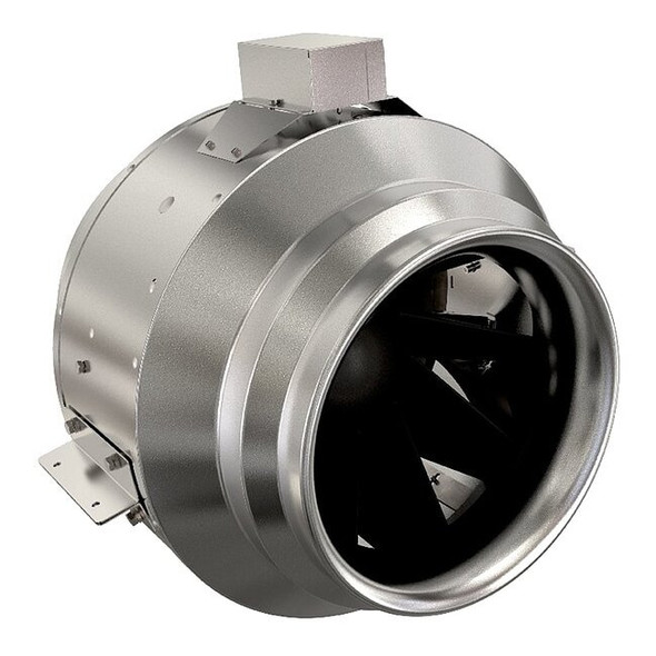 Fantech Steel 14"D,17.3"H,17.9"W Inline Duct Fan 498332