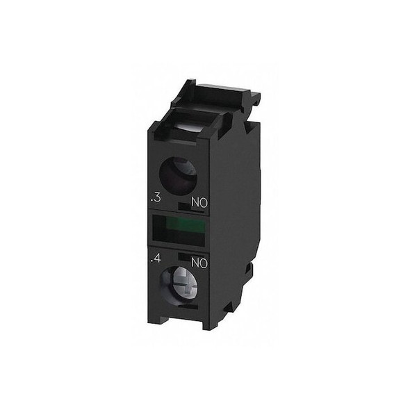 Siemens Contact Block,Momentary Action,22mm 3SU1400-1AA10-1BA0