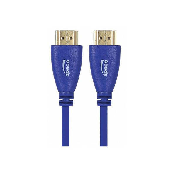 Speco Technologies HDMI Cable,10 ft. L,Blue,Dual SHLD HDVL10 Pack of 2