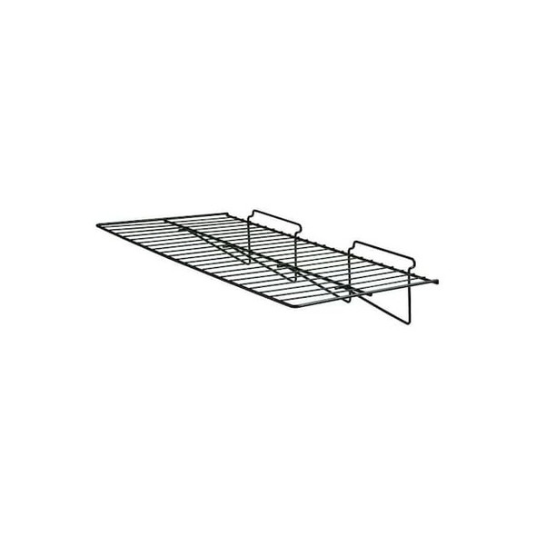 Econoco Shelf,Black,24 in. L,Semi-Gloss,6/Pack EBL/2412 Pack of 2