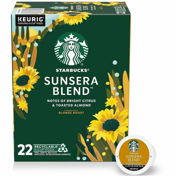 Starbucks K-Cup Coffee - K-Cup - Sunsera Blend - 22 / Box