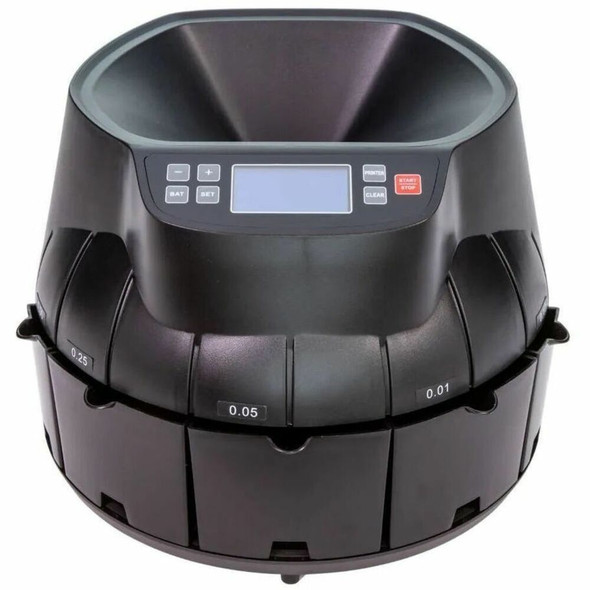 ControlTek Digital Coin Counter/Sorter/Wrapper - Black