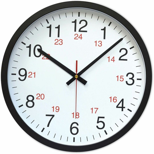 Universal Wall Clock - Black Finish