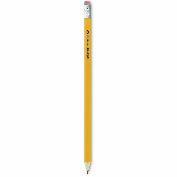 Universal Wood Pencil - Black Lead - #2, HB - Yellow Wood Barrel - 24 / Pack