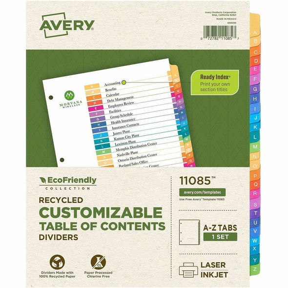 Avery Ready Index Tab Divider 11085