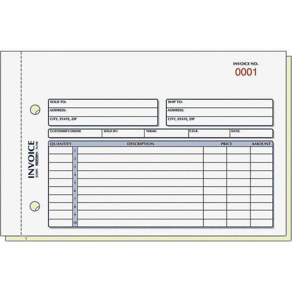 Rediform  Invoice Book 7L721