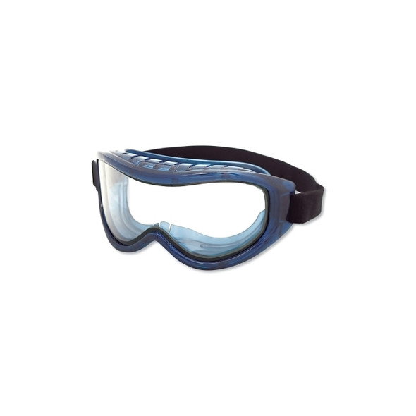 Odyssey II Series Industrial Dual-Lens Goggle, Clear Lens, Blue Fr, OTG, AF/HC