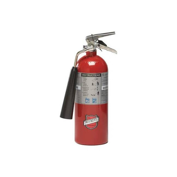 Fire Extinguisher, 5 lb Capacity, Class BC ,UL Rating5B:C ,Carbon Dioxide