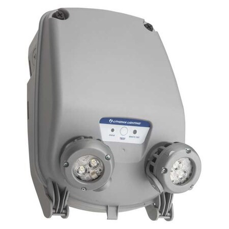 Emergency Light, 6.6W, LED, Plastic, Gray