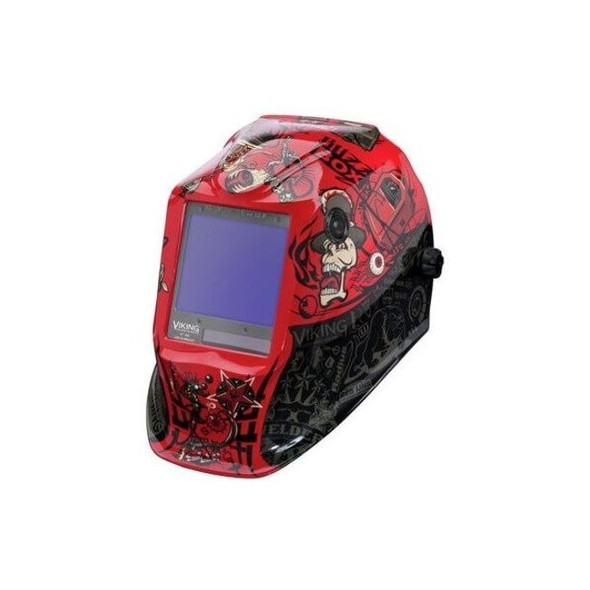 Lincoln Electric Welding Helmet,Mojo Graphic,Black/Red K3101-4