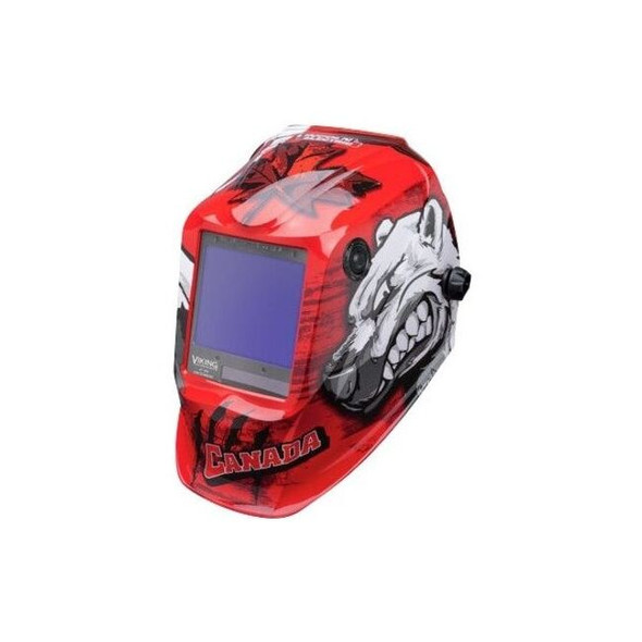 Lincoln Electric Welding Helmet,Polar Arc Graphic,Red K3255-4