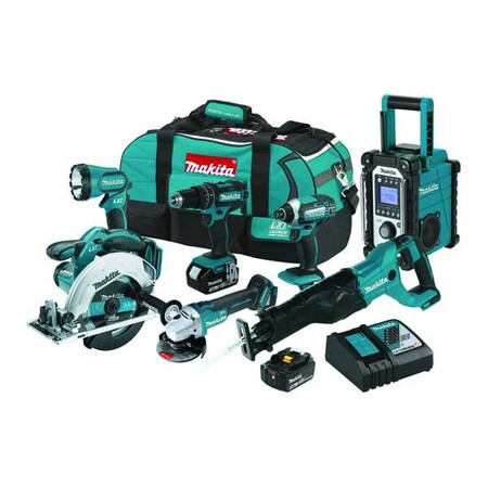 Makita 18V LXT 7-Pc. Combo Kit (3.0Ah) XT704
