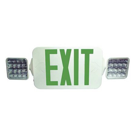 Fulham LED Emergency Combo Unit,White,Green, FHEC33WG FHEC33WG
