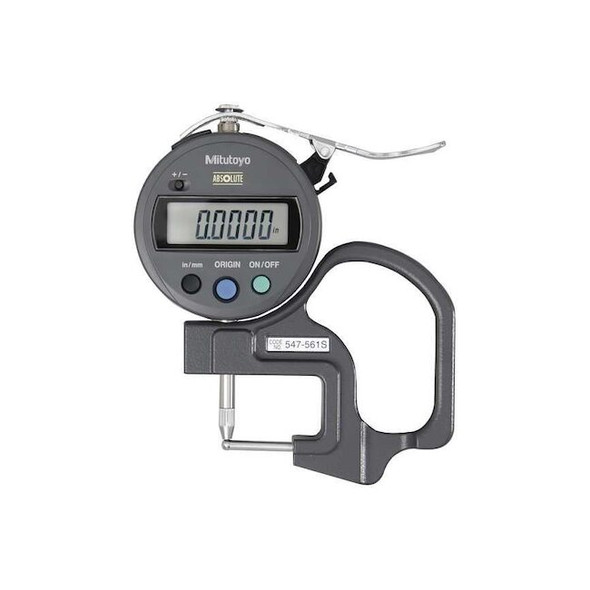 Mitutoyo Digital Thickness Gauge,Acc +/-0.001 in 547-561S