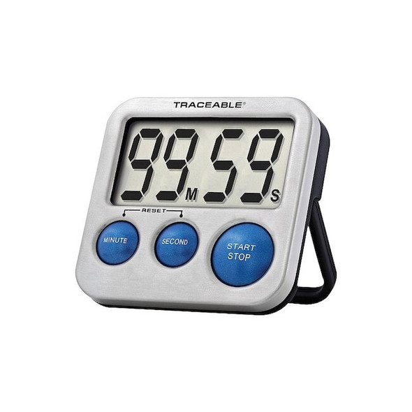 Traceable Digital Timer, CountDown,CountUp, 100min 9876863