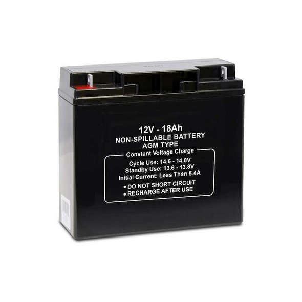 Manufacturer Varies Sealed Lead Acid Battery,12V,18Ah,AGM 47040