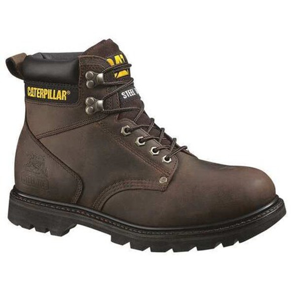 Second Shift, Men's Work Boots, 13 M, Leather, 6 in Height, Dark Brown