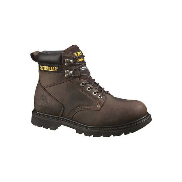 Second Shift, Men's Work Boots, 13 M, Leather, 6 in Height, Dark Brown