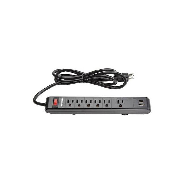 Craftsman Black,Magnetic Power Strip,Steel CMST82693