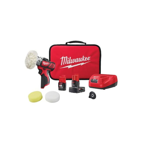 Milwaukee Tool M12 Variable Speed Polisher/Sander Kit 2438-22X