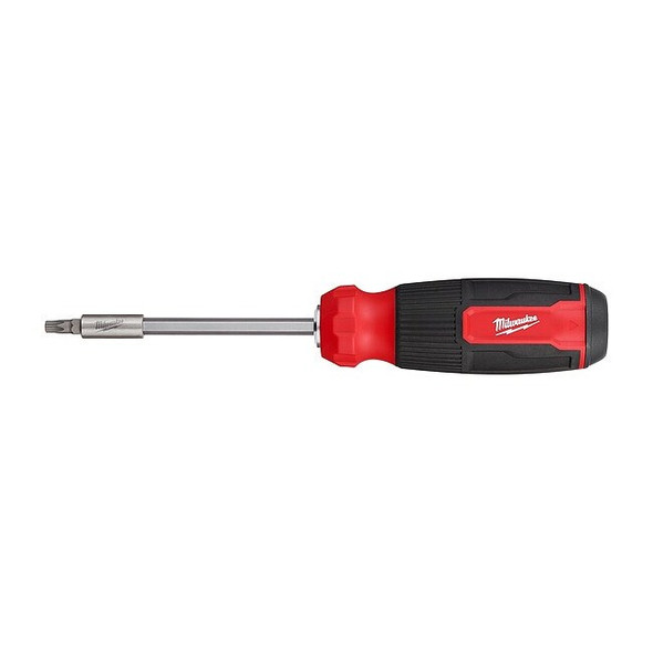Milwaukee Tool Multi-Bit Screwdriver,Chrome,15 pcs 48-22-2907