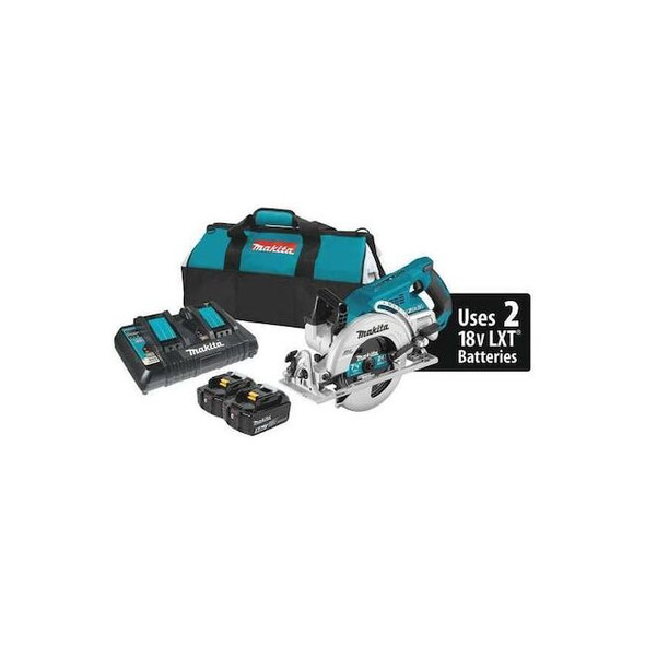 Makita 36V (18V X2) LXT BL Rear Handle 7-1/4 in Circular Saw Kit (5.0Ah) XSR01PT
