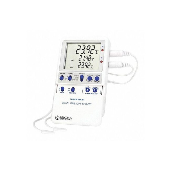 Digital Data Logging Thermometer, Excursion-Trac with (2) Bullet Probe Style