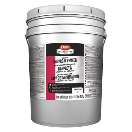Krylon Industrial Primer,Oil Based,5 gal. Size,Red K000S4501-20