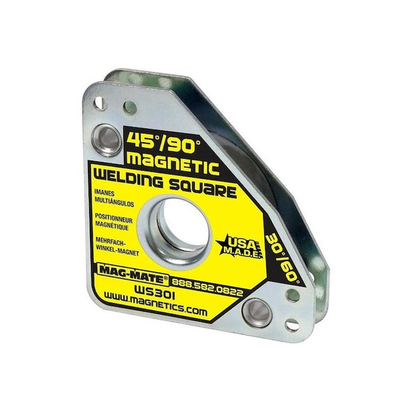 Mag-Mate Magnetic Weld Square,3-3/4x3/4in,60lb WS301
