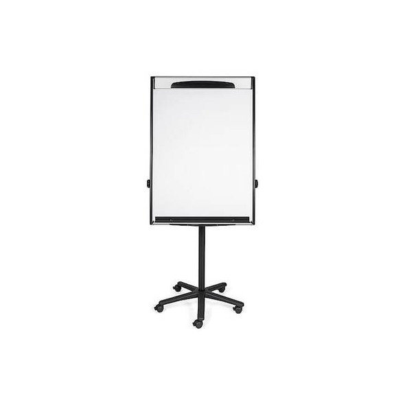 Dry Erase Board, Steel, 42 in, 29 1/2 in, Aluminum Frame, White, Matte