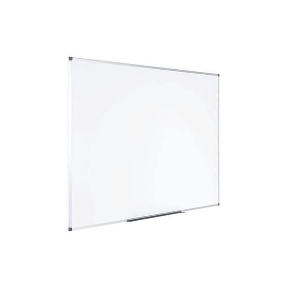 Dry Erase Board, Steel, 23 39/64 in, 35 13/32 in, Aluminum Frame, White, Matte