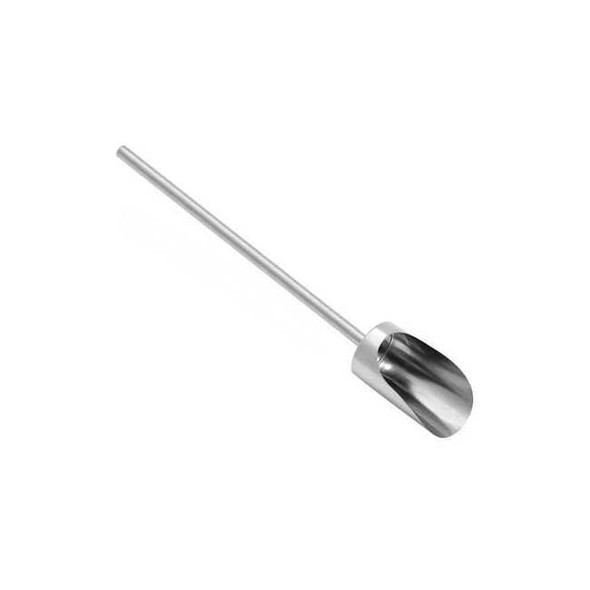 Sani-Lav Hand Scoop,64 oz.,Long Handle,Silver 400424